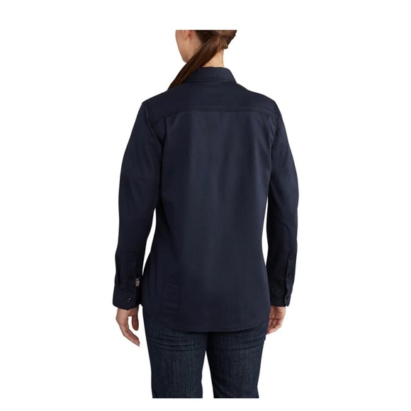 CARHARTT-Women's Flame Resistant Relaxed Fit Rugged Flex Twill Shirt - Picture 2 of 7